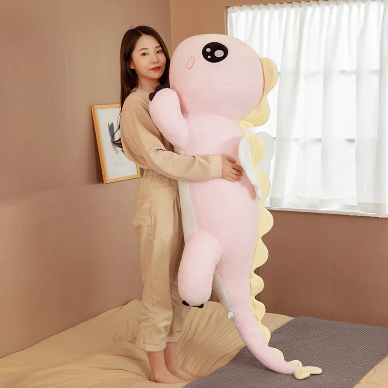 90-130cm Giant Cute Dinosaur with Wings Plush Cushion Sofa Toys | Soft Animal Pillow Stuffed Doll | Perfect Kids Girls Birthday Gift | Alo Trendy