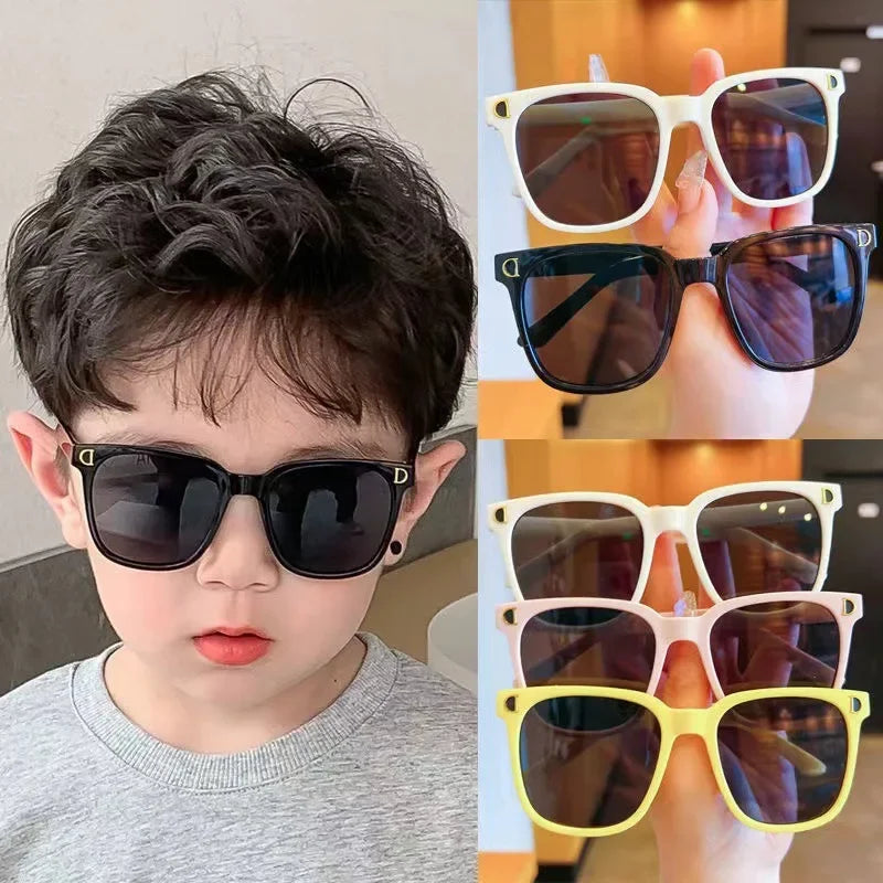 Children Sunglasses Fashion Square Kids Sunglasses | Boy Girl Square Goggles | Baby Travel Glasses | Available in 6 Colors