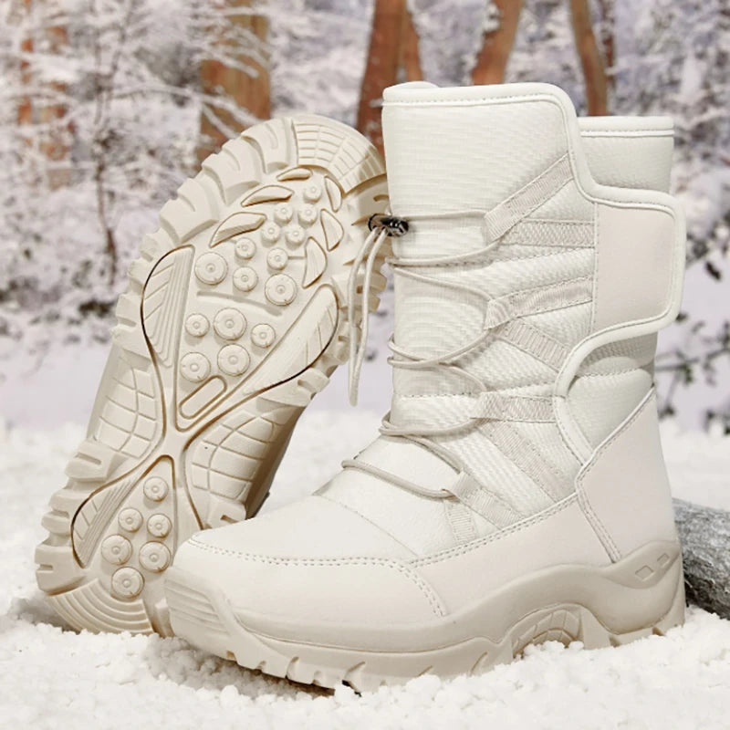 Women's Snow Boots Platform | Waterproof Winter Boots with Thick Plush Heels, Non-Slip, Warm Fur Fashion Winter Shoes for Women