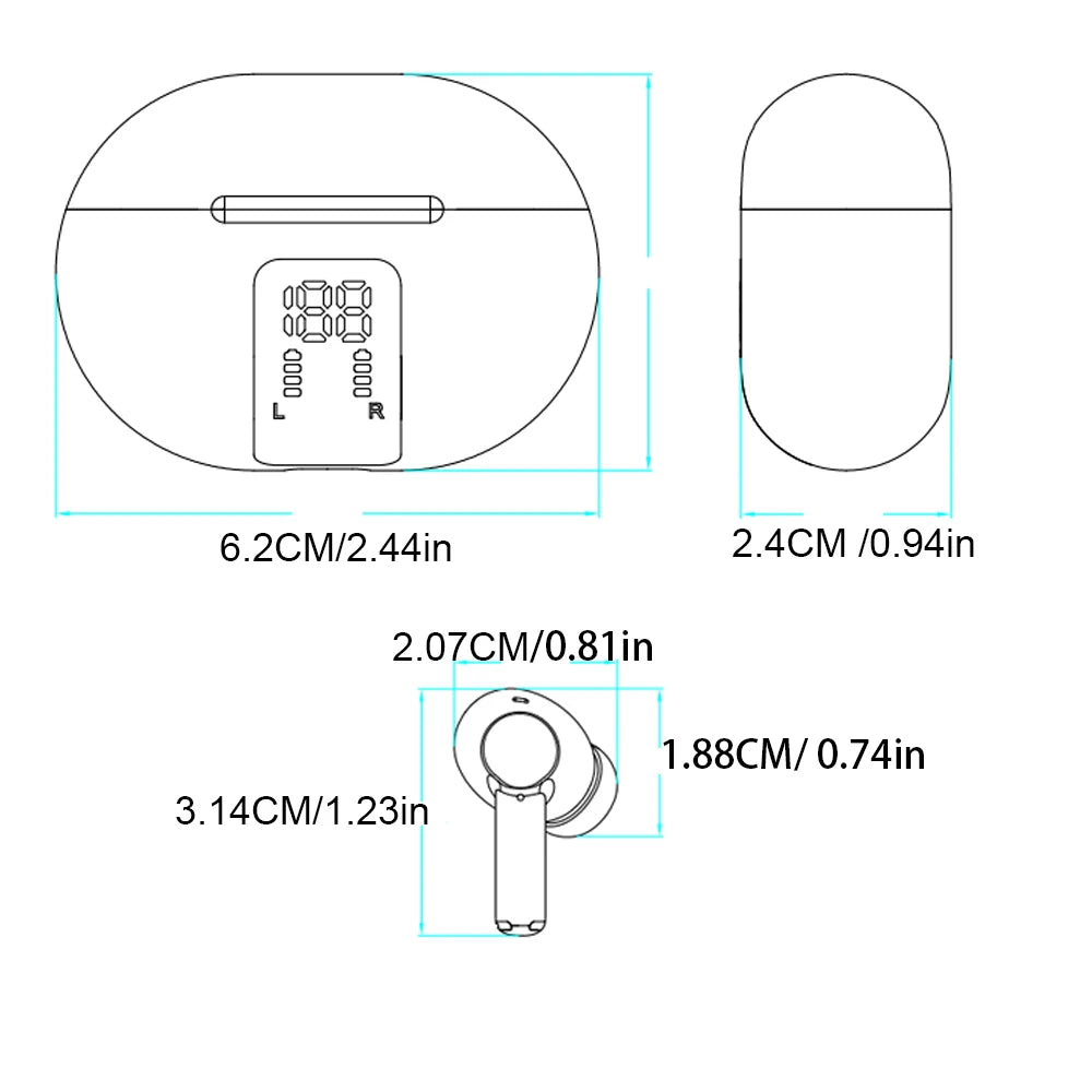 M10 Translation Earphones | 144-Language Instant Smart Voice Translator | Wireless Bluetooth Travel Translator Headset