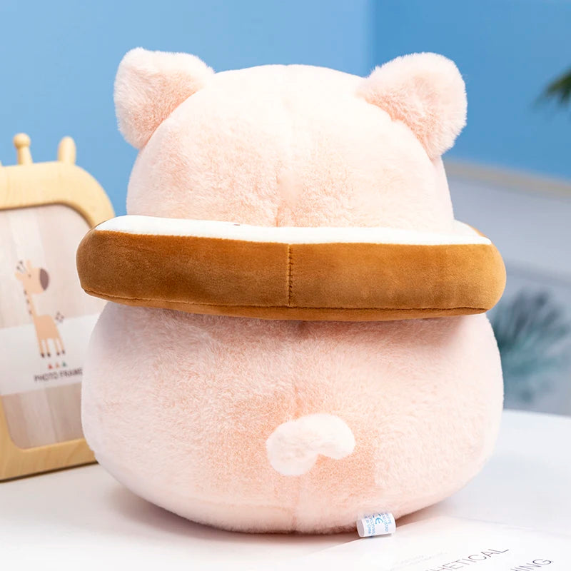 Lulu Pig Bread Plush Kawaii Toy | Cute Stuffed Soft Toast Animal Plushie Doll | Adorable Anime Peluche for Children & Girlfriend | Perfect Birthday Gift