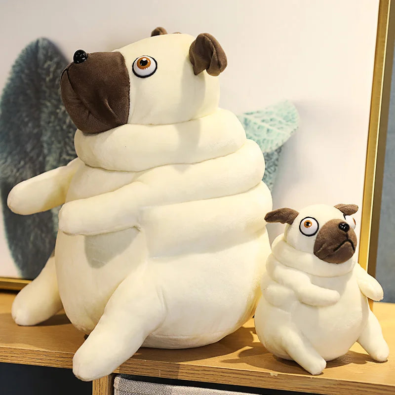 1pc 15/30cm Lovely Fat Pug Plush Toys | Kawaii Sitting Pug Dogs Toy Stuffed Dolls Pillow | Perfect for Kids, Children, Birthday Gift Dolls | Alo Trendy