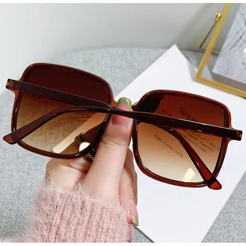 New Oversized Rectangle Sunglasses Women's Fashion | Square Sun Glasses Men's Classic Vintage Eyewear UV400 Oculos De Sol | Alo Trendy