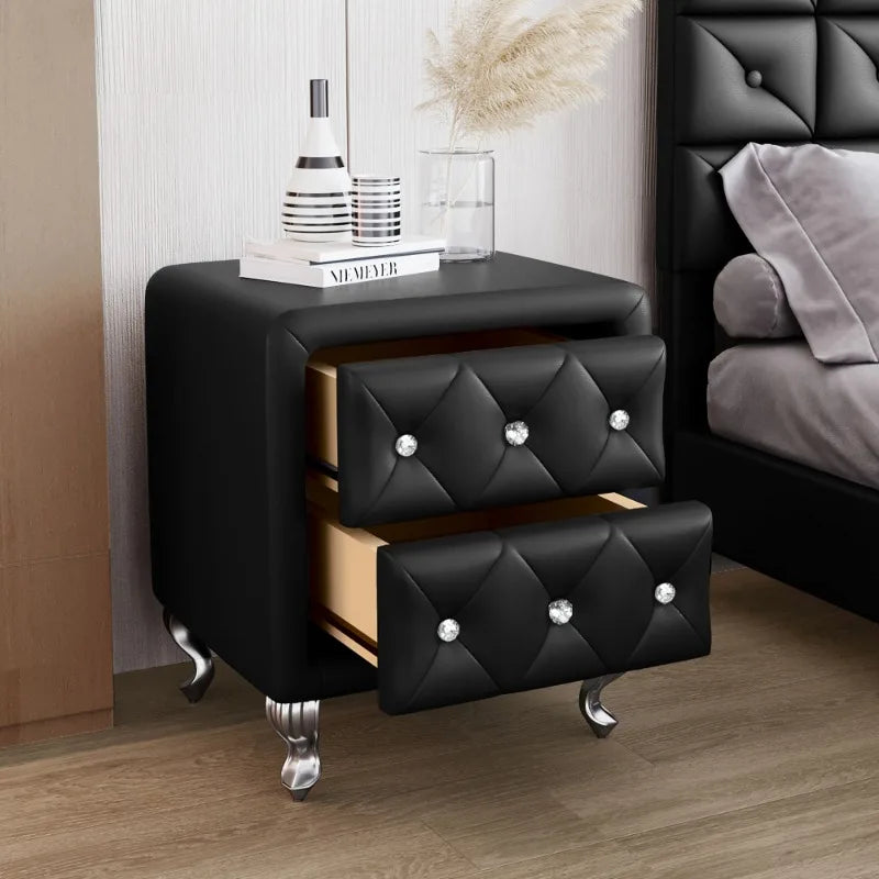 White Nordic Modern Nightstand Small Girls Aesthetic Apartment Trendy Bedside Table Storage Drawers Mesa De Noche Furniture