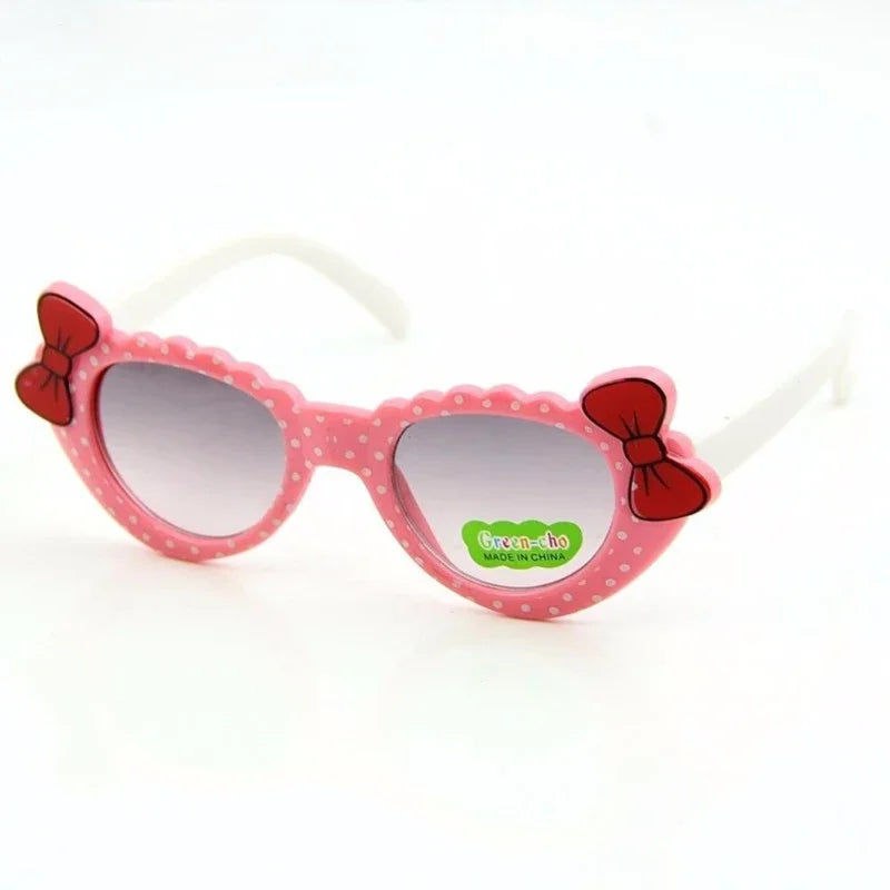 Love Heart Girls Kids Sunglasses | Summer UV400 Plastic Sun Glasses for Girls | Stylish Eyewear for Children