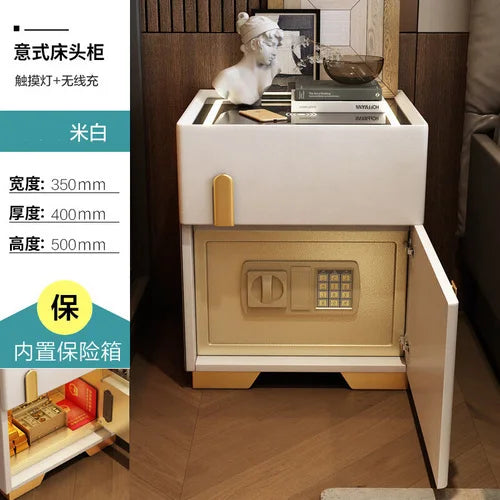 White Smart Bedside Table Bathroom Wooden Bath Cheap Bedside Table Modern Mini Floating Muebles Para Dormitorio Furniture