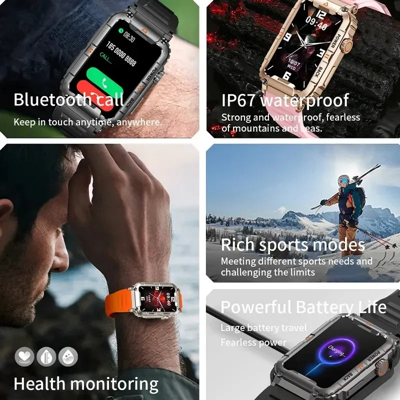 New GPS Smart Watch for Women | Bluetooth Call Heart Rate Health Monitor | AI Voice Sports IP67 Waterproof Smartwatch