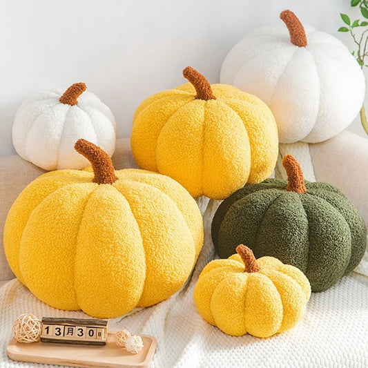 Adorable Pumpkin Plush Toy | Soft Stuffed Doll for Holidays Decor | Cute Plant Pillows for Kids | Decorative Throw Pillow Cushion