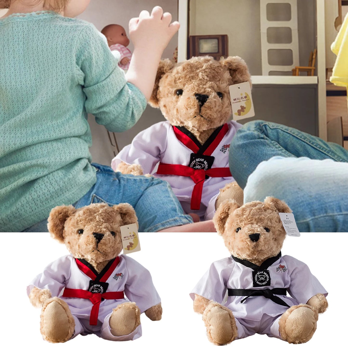 Taekwondo Teddy Bear Plush Toy | Stuffed Animal Kumamoto Bear Dolls | Baby Boys Girls Toys | Children Birthday Gifts | Popular Toys