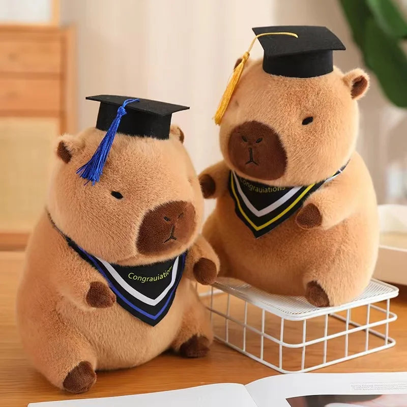 Graduate Plush Dolls | Doctor Capybara, Owl, Bear Plush Toys | Cute Stuffed Animal Toy Dolls | Soft Cartoon Pillow | Graduation Gifts