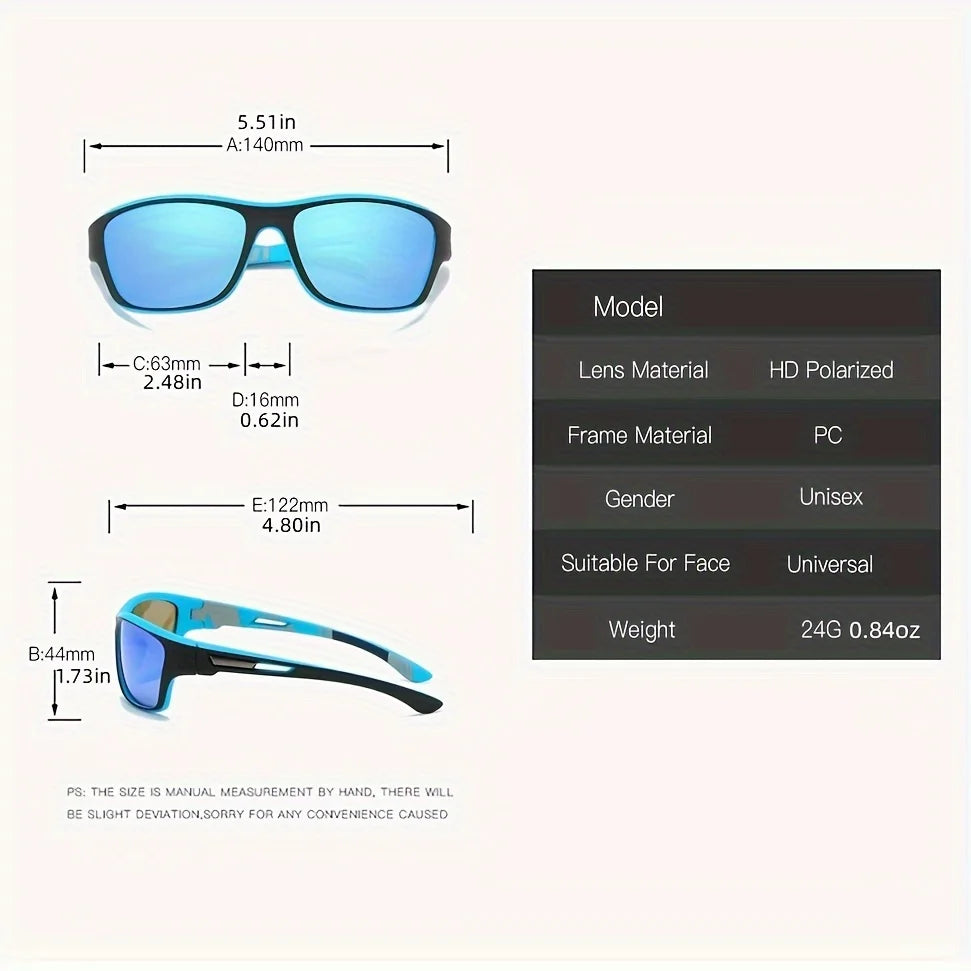 2 Pairs Polarized Wrap Around Sunglasses for Men and Women | Perfect for Outdoor Sports, Travel, and Driving | Alo Trendy