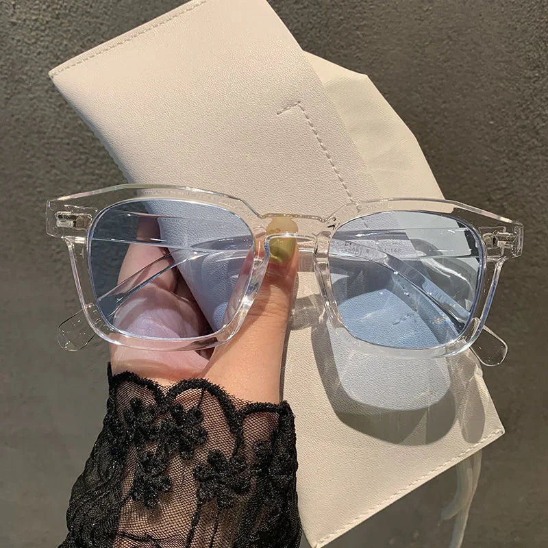 New Unisex Rectangle Vintage Sunglasses | 2024 Fashion Design Retro Sun Glasses | Female Lady Eyeglass Cat Eye Casual Goggles