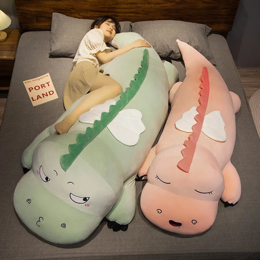 140cm Giant Kawaii Dinosaur Plush Toys Stuffed Soft Cartoon Animal Dinosaur Doll Long Sleep Pillow for Kids Girls Birthday Gifts | Alo Trendy