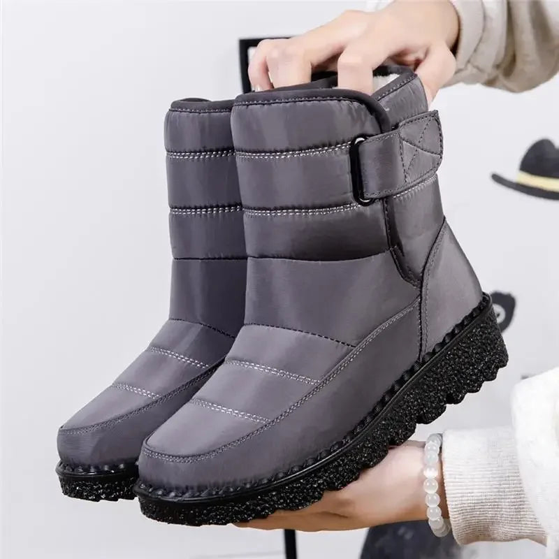 Women’s Waterproof Winter Snow Boots | Non-Slip Platform Warm Ankle Boots | Cotton-Padded Botas de Mujer