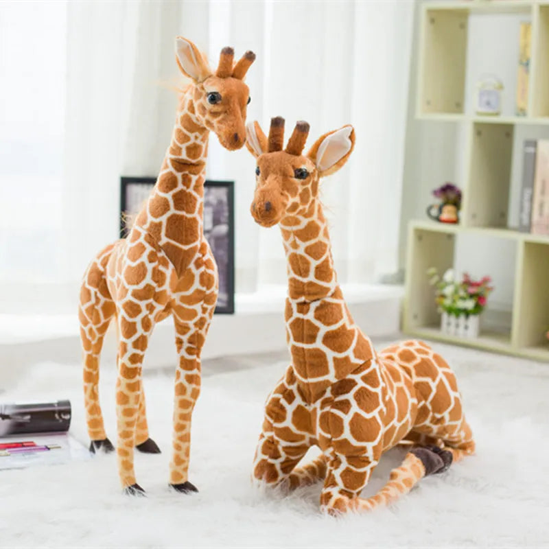 Giant Realistic Giraffe Plush Toy | Adorable Stuffed Animal Doll | Soft Simulation Giraffe Doll for Kids | Perfect Birthday Gift & Bedroom Decor